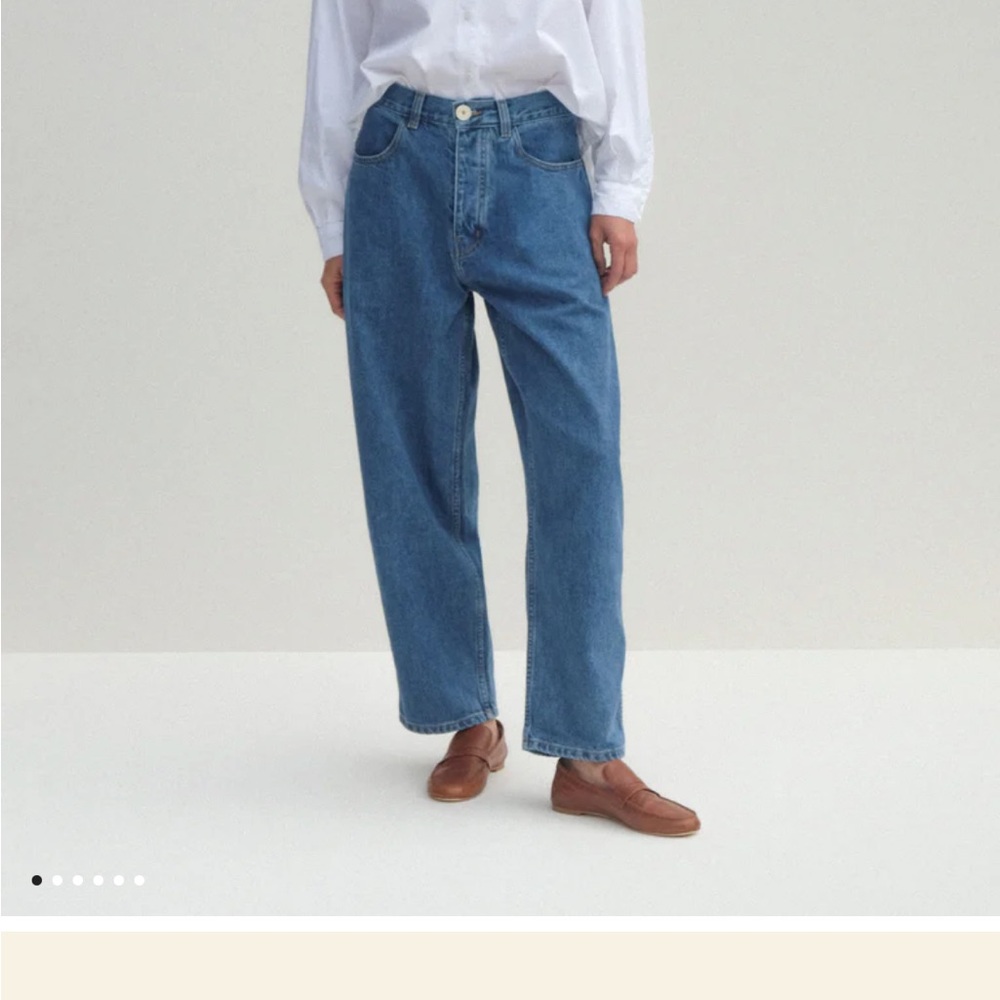 Jesse Kamm Classic Boyfriend Jeans in Medium Blue